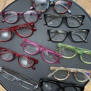 Colorful Eyewear Set of 11, +1.50 Readers and One Yellow Sunnies